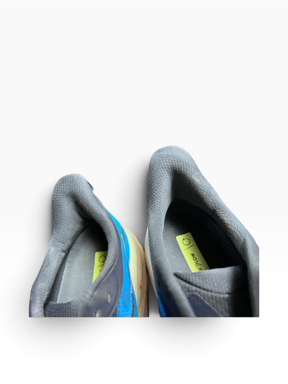 Hoka - Sky Flow Blue and Lime Athletic Shoes - 12D - - Picture 6 of 7